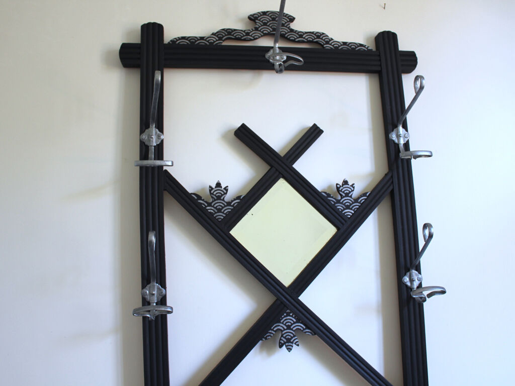 Art Deco wooden dressing rack