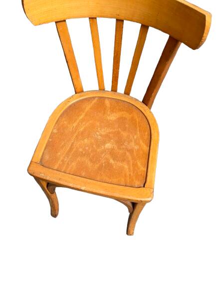 Set of six bistro chairs