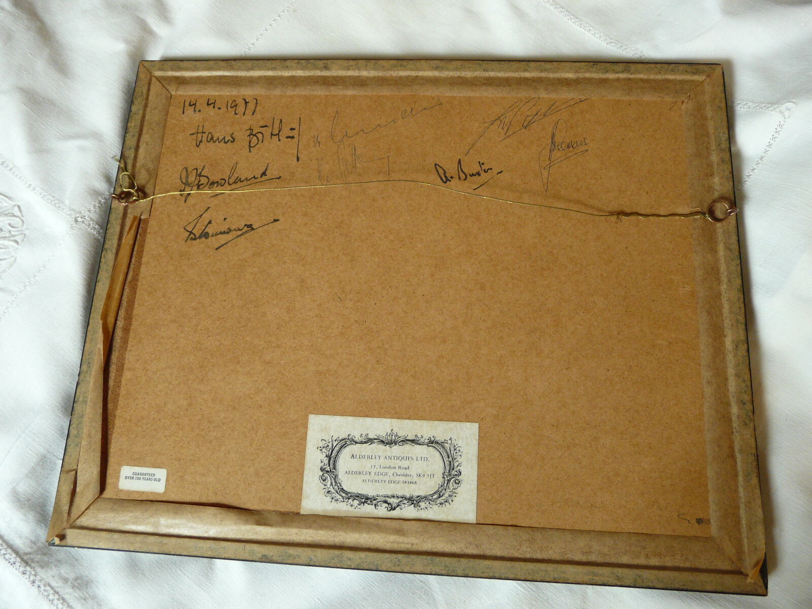 Old English engraving County Cheshire