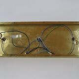 Applique en laiton et en verre de Peill et Putzler années 1970