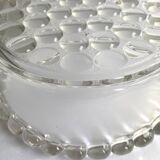 Moulded glass salad bowl