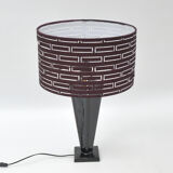 70s Hollywood Regency large table lamp with an openwork lampshade, Belgium