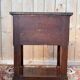 Empire side table in walnut and black marble