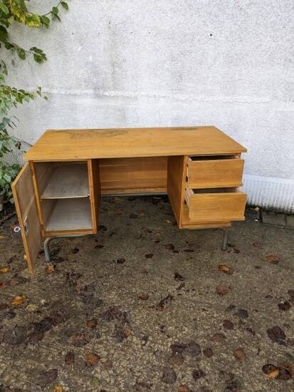 School teacher's desk, adult desk