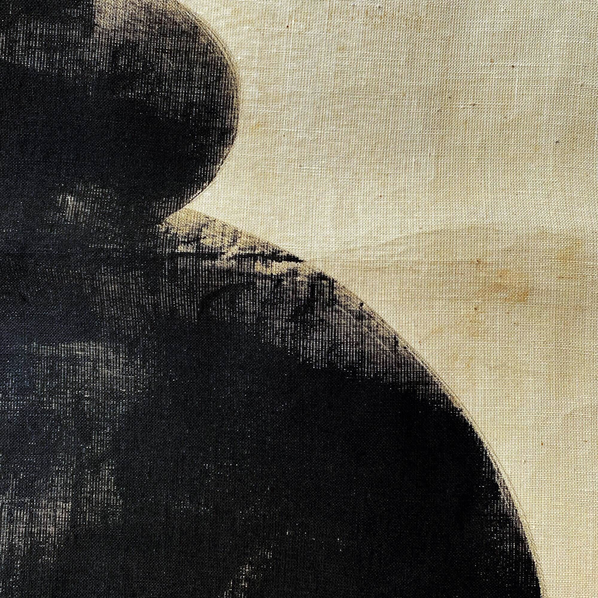 "Forms 03" Painting on Vintage Cotton
