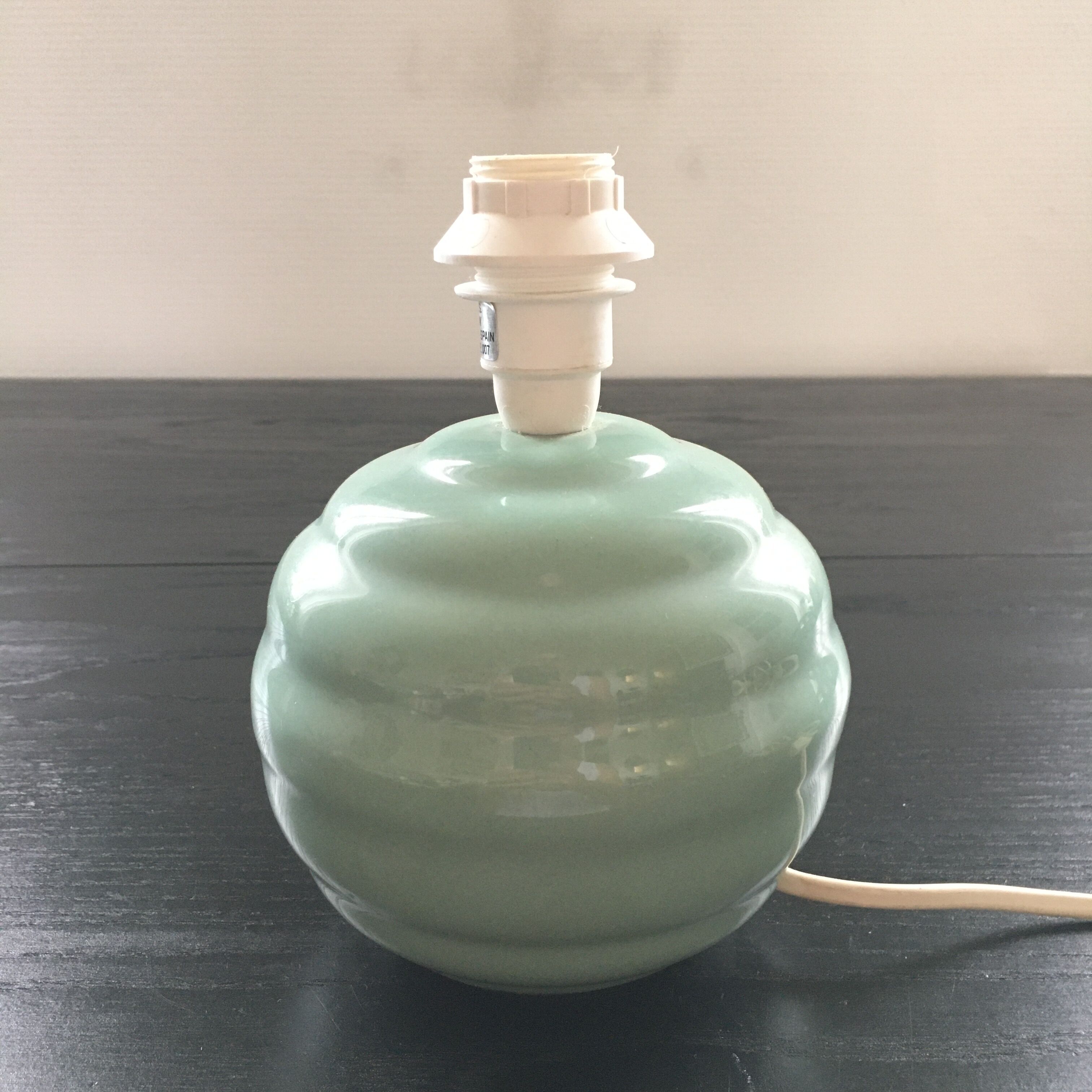 Celadon ball lamp base