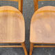 6 Luterma bistro chairs, blond wood, vintage, 50s