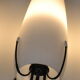 Louis Kalff opaline and metal wall light from the 1950s.