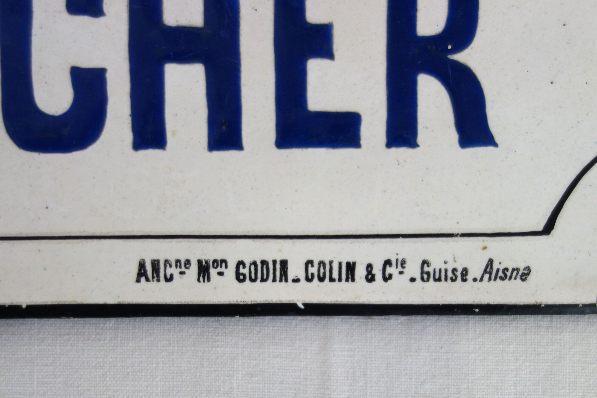 Enameled plaque “No smoking and spitting” 40s/50s