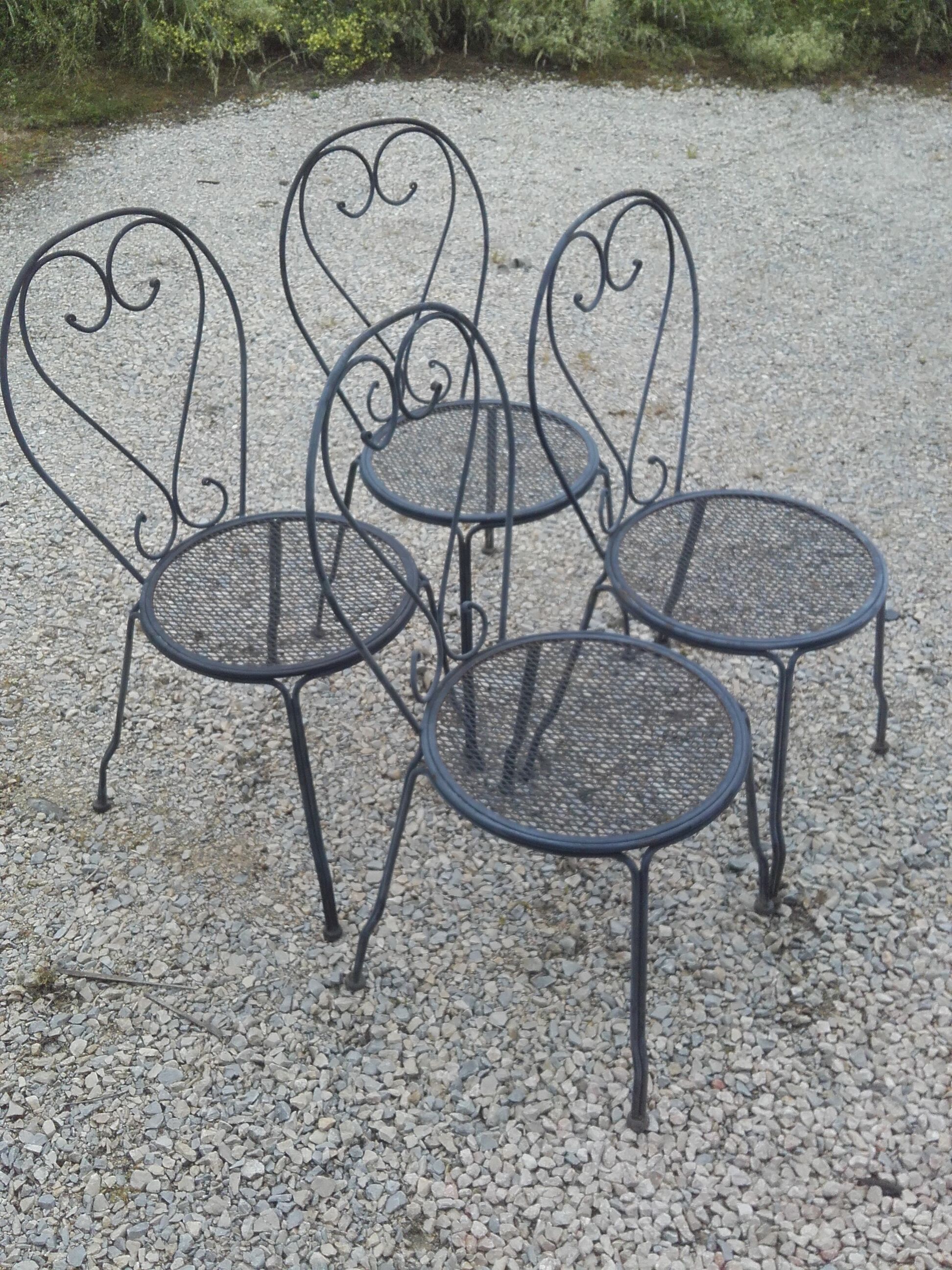 Iron garden chairs