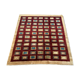 Afghan chobi art deco rug 183x173 cm, square tribal handmade,wool, beige