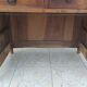 19th-century walnut writing desk.