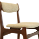 Set of 4 mid century teak chairs 'Nejede'