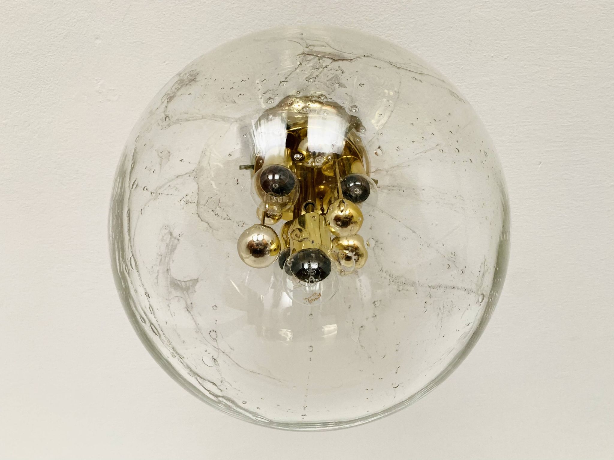Ice Glass Flush Lamp by Doria