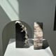Black petrified wood bookend H17 L17 P6
