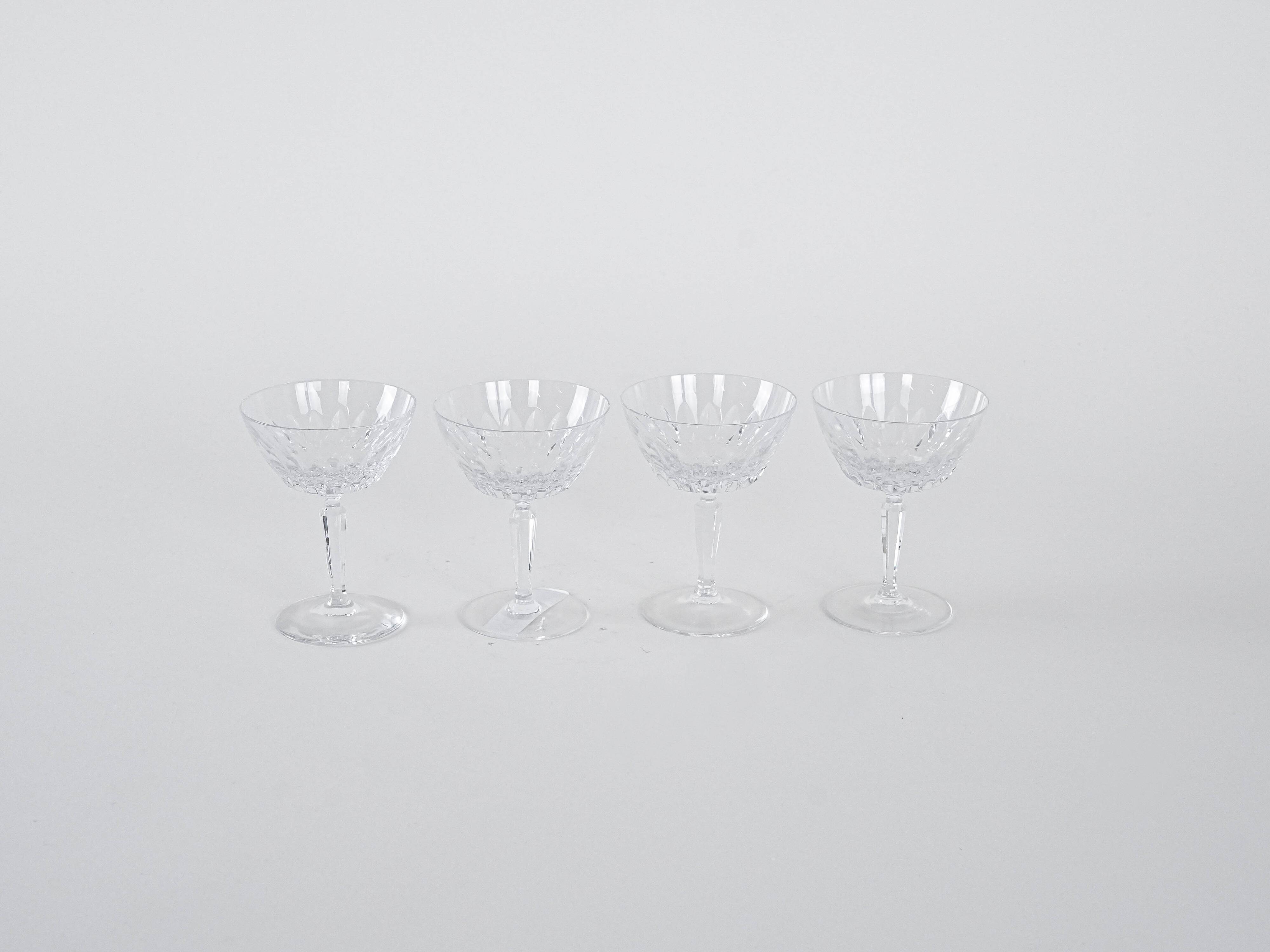 Set of four glasses, Danish design, 1970s, manufactured in Denmark