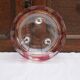 Bavarian crystal fruit bowl with engraved vine leaf motif