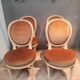 Set of 4 Louis XVI style medallion chairs