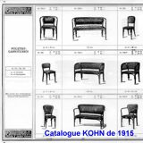 Armchair n°715 by Gustave Siegel for Kohn, 1905. Backhausen