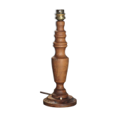 wood lamp, vintage wooden lamp base, table lamp, living room lamp