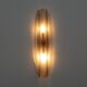 Pair of Fontana Arte Style Mid-century Modern Smoke Murano Glass Sconces