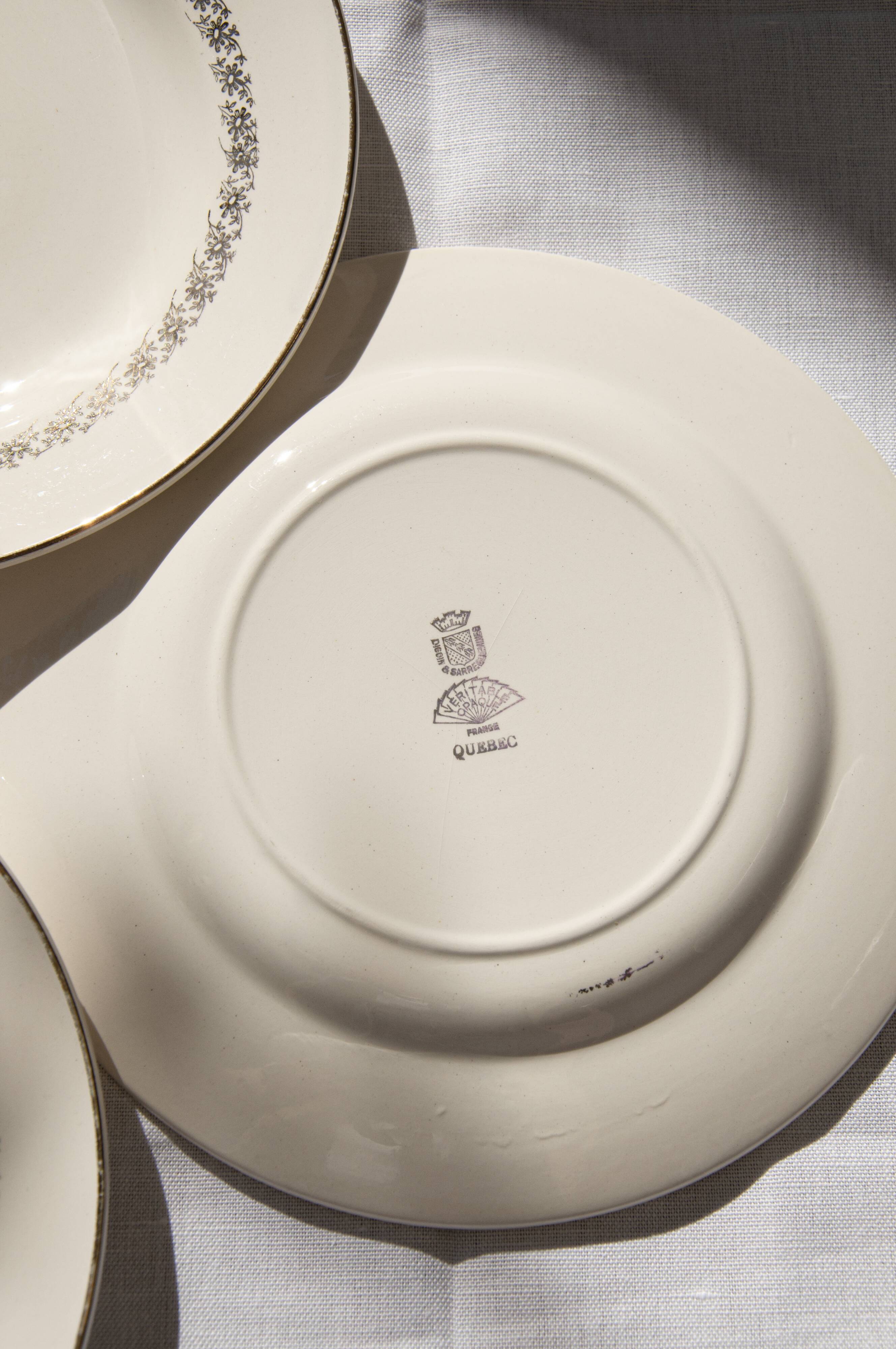 Flat plates Digoin & Sarreguemines