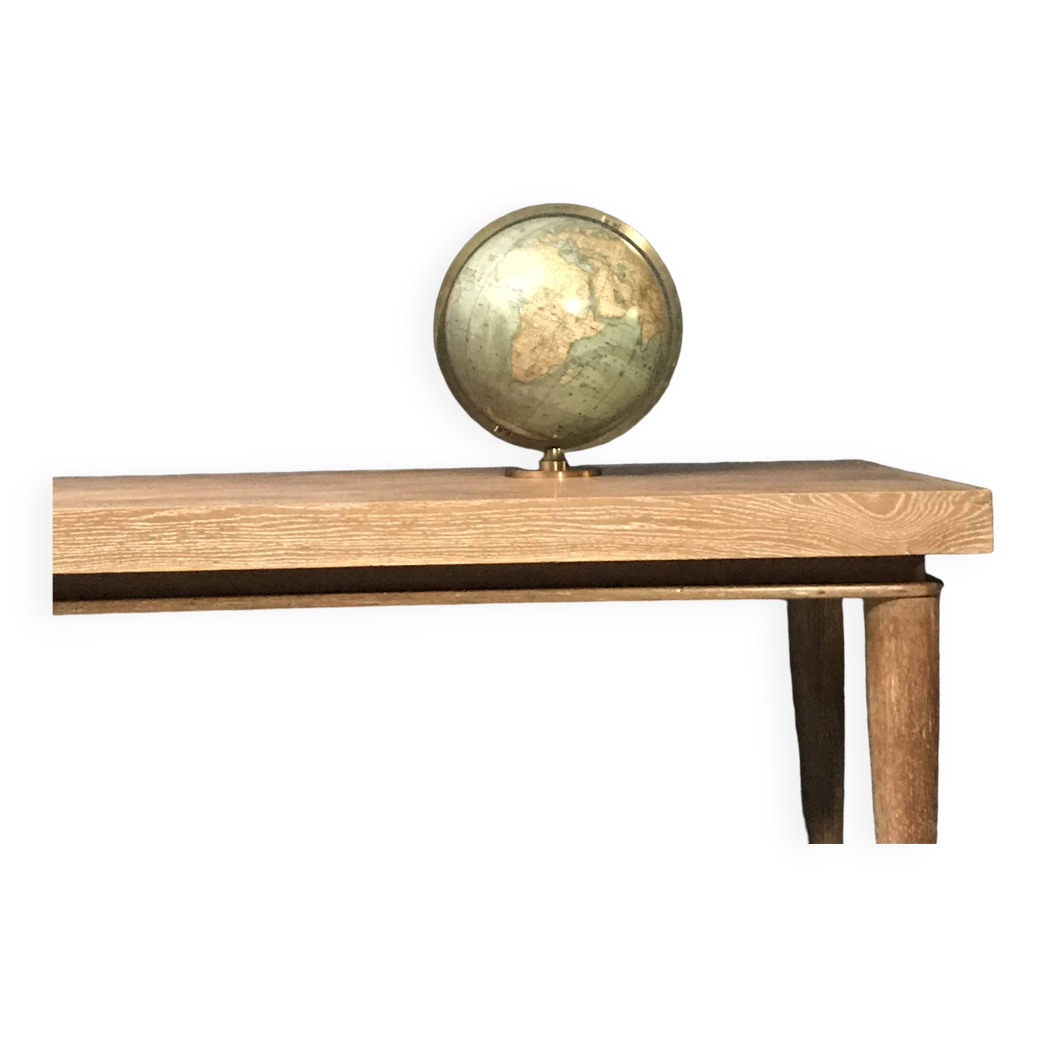 Table Extensible Art Déco en Chêne, France, 1980s