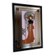 Vintage Alphonse Mucha Art Nouveau Mirror | Framed “Au Quartier Latin”
