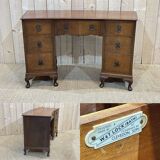 English walnut desk from the 1950s