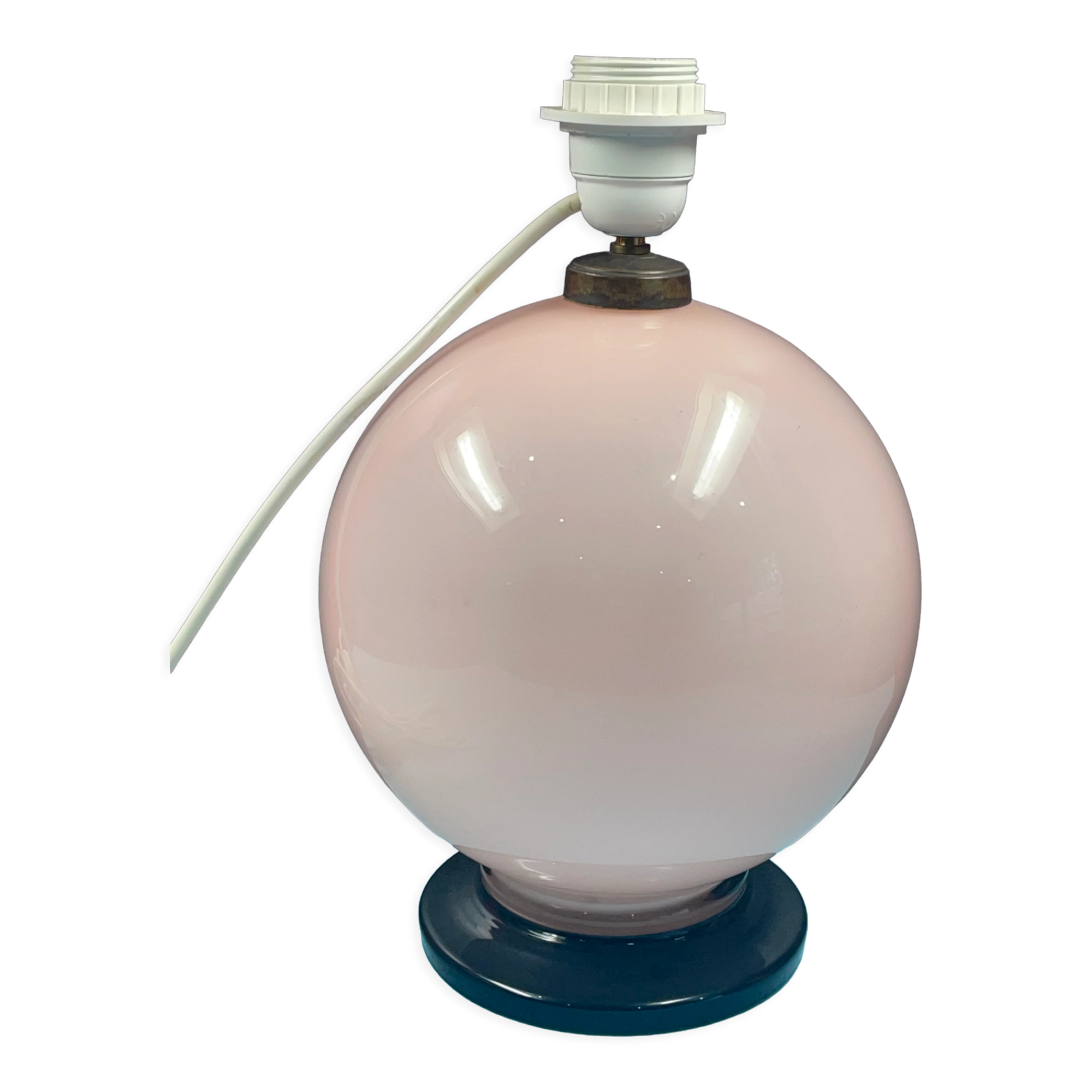 Pink sphere lamp stand
