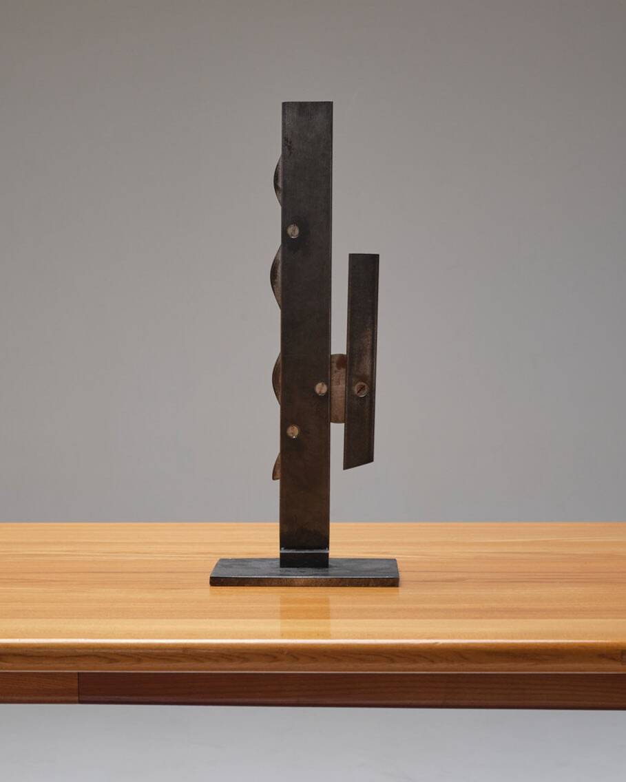 Art deco sculpture in patinated metal, 1930s