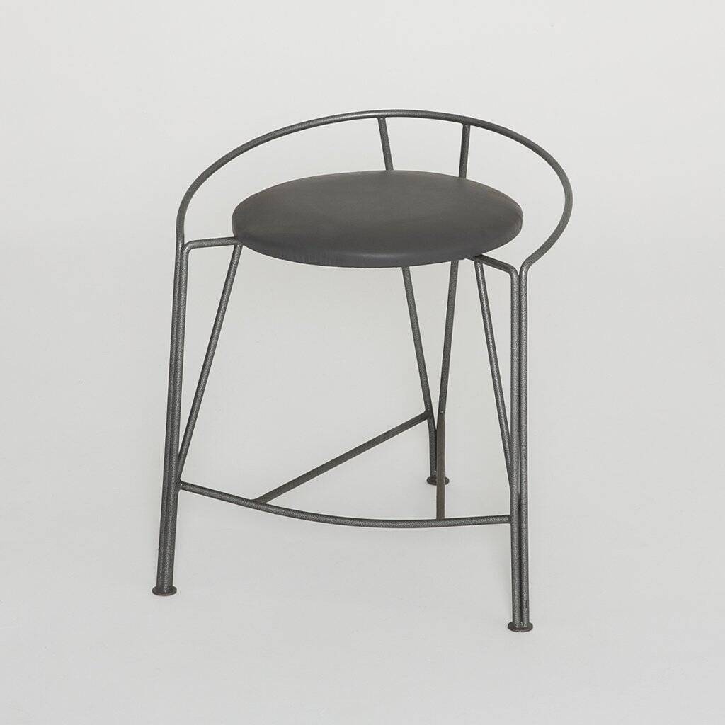 6 silver moon stools by Pascal Mourgue for Fermob 1985