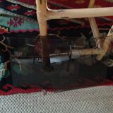 Rattan side table