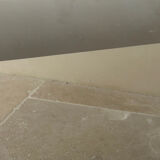 Wood and smoked glass coffee table