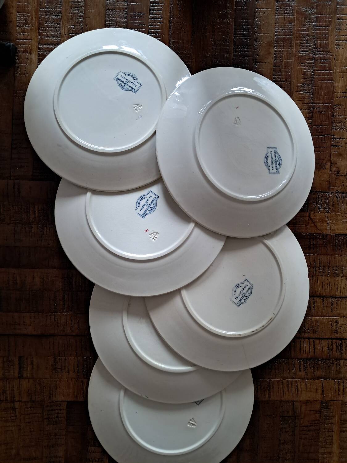 Sarreguemines Flat Plates Favorite Blue Model
