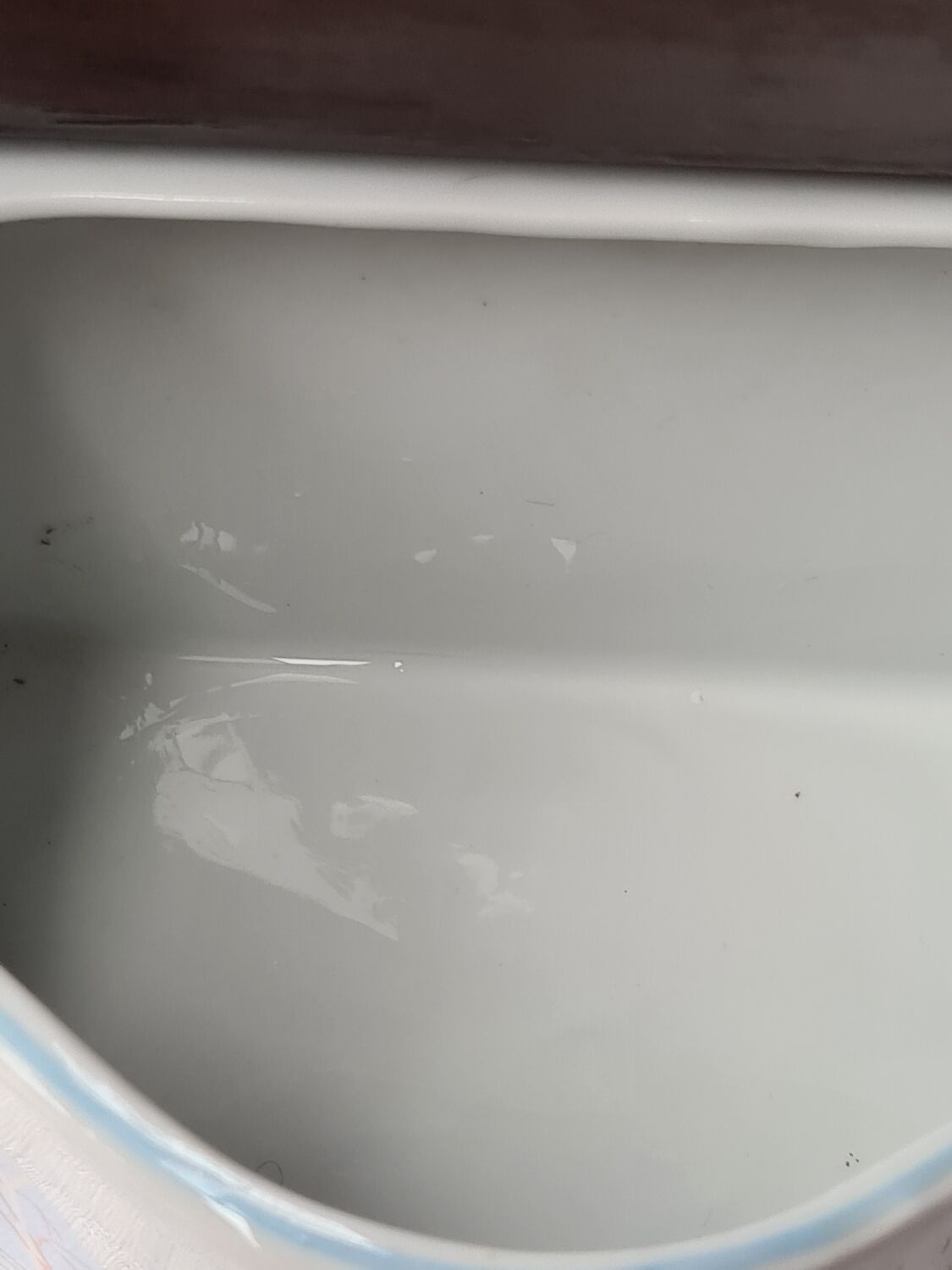 Vintage ceramic salt box