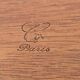 Small card holder tray in hollowed solid mahogany circa 1960 (dlg Noll) C in Paris