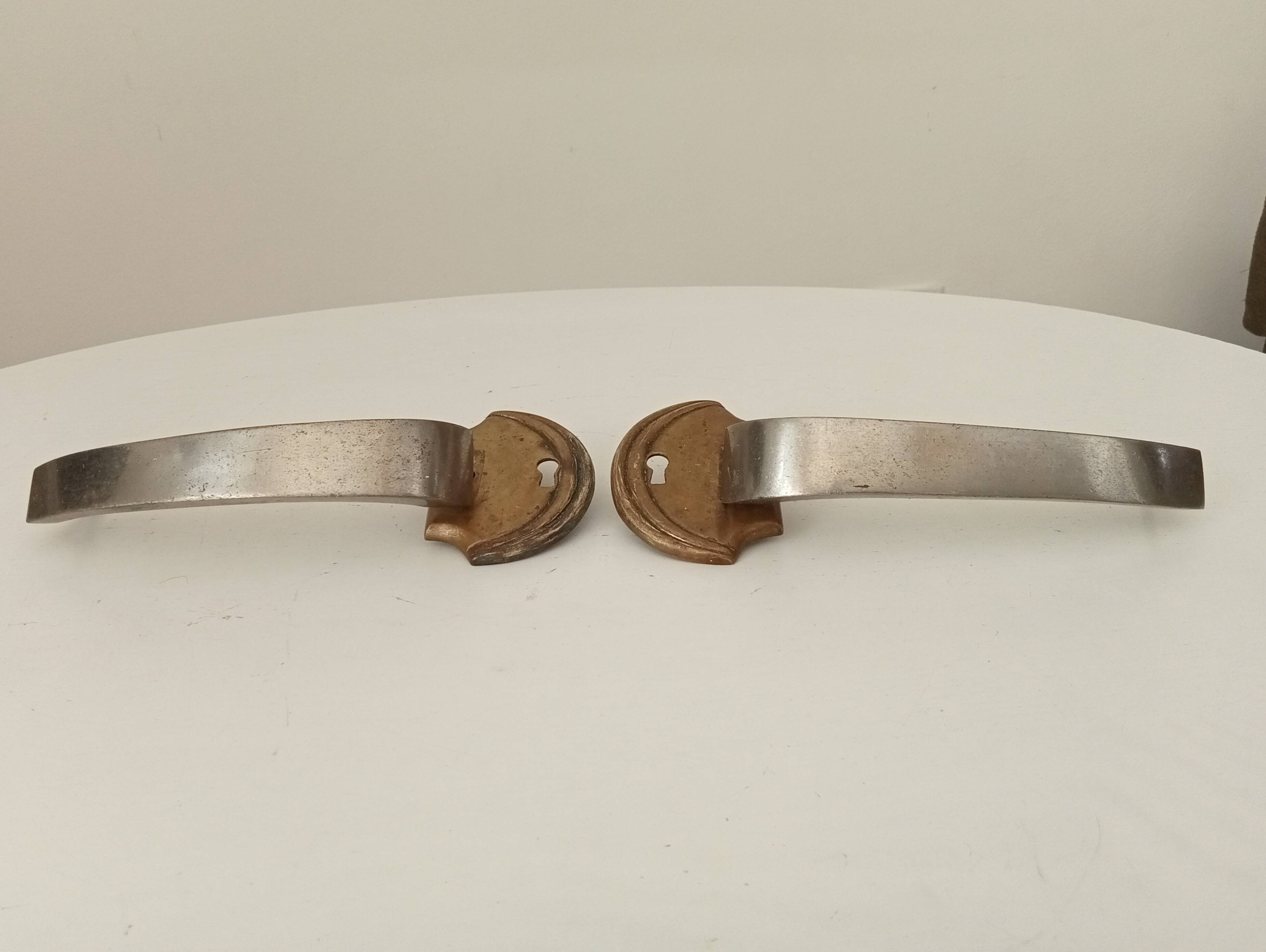 Pair of antique art deco furniture handles from the 30s/40s