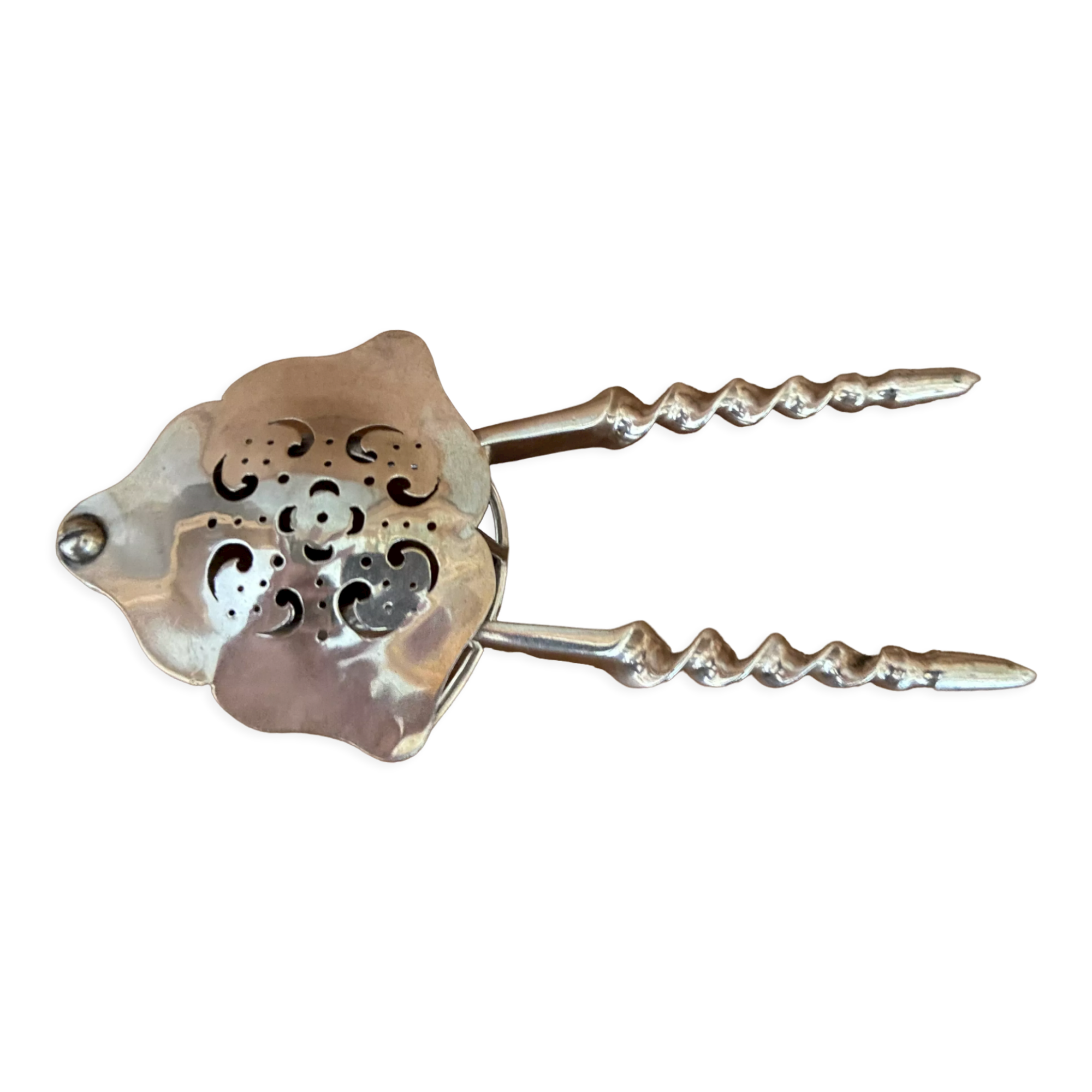 Old lemon silver metal press