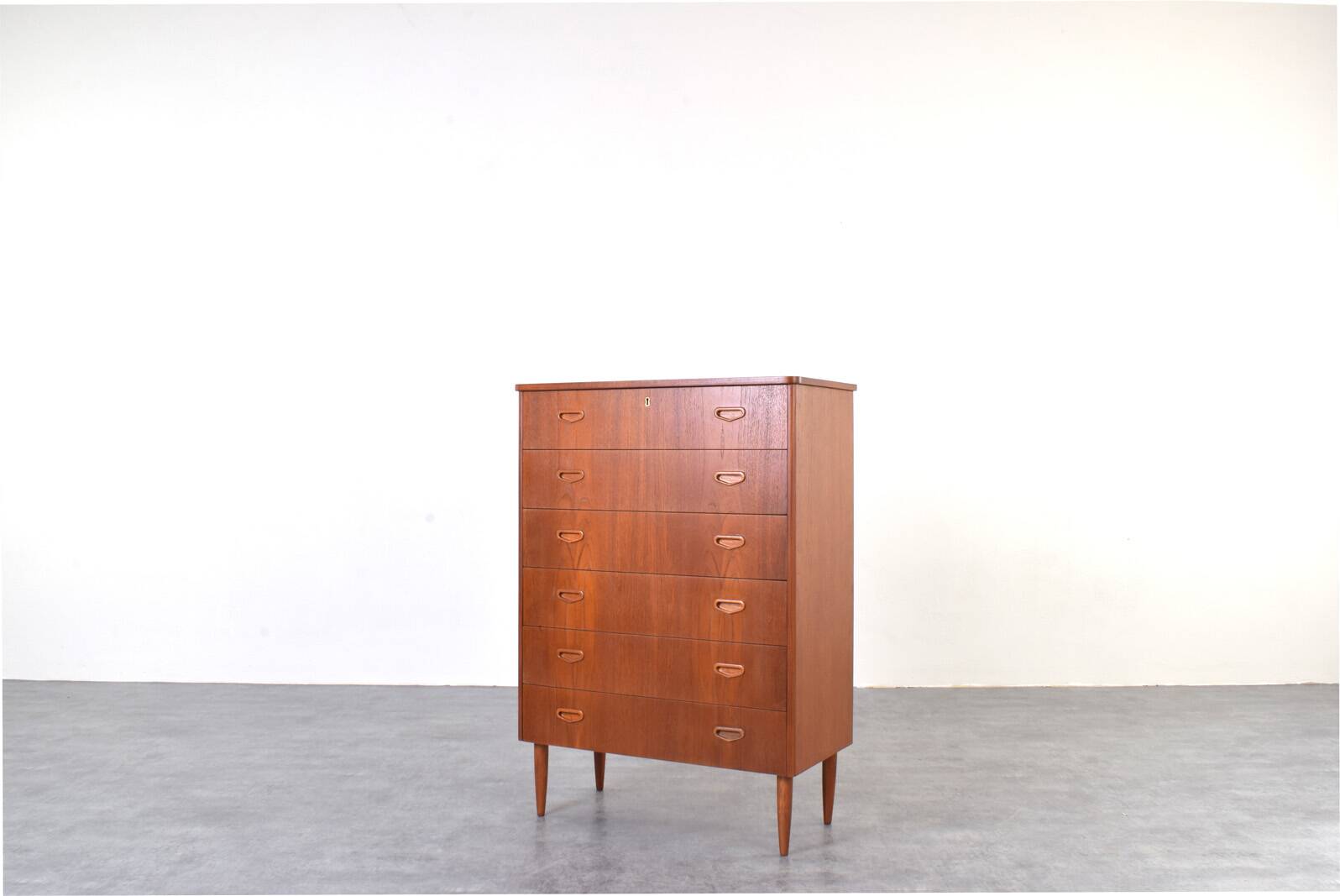 Mid-Century Danish Teak Chest of Drawers, 1960s.