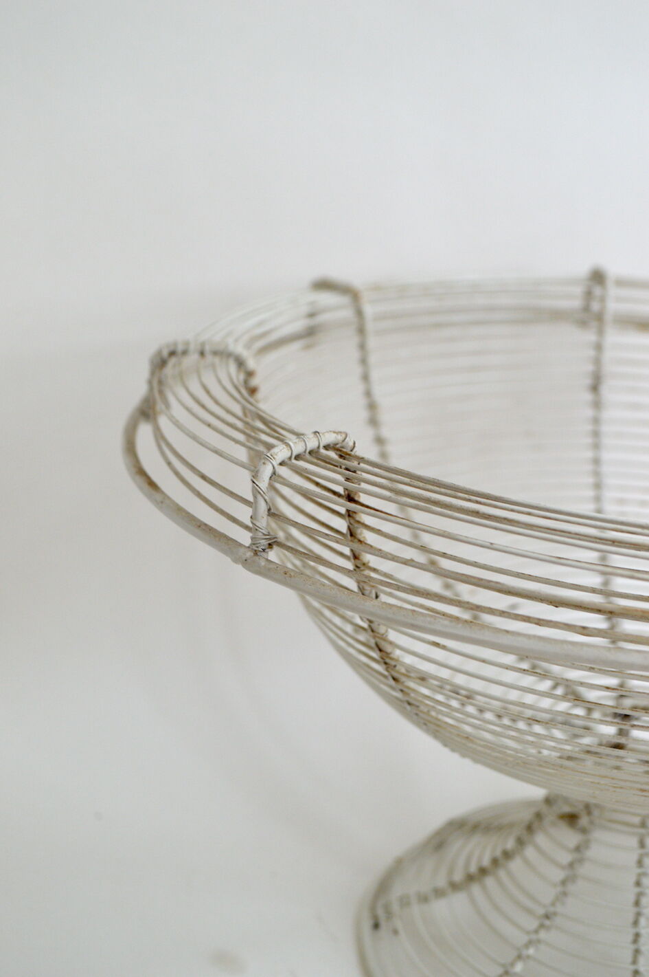 Vintage braided wire fruit basket