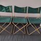 3 sièges pliable Lafuma vert vintage camping