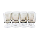 Luminarc Sweden Set of 8 white wine glasses, smoked brown colour
