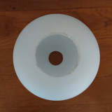 Abat-jour de remplacement en verre blanc de style rétro vintage français