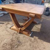 Table and chairs art deco Gaston Poisson