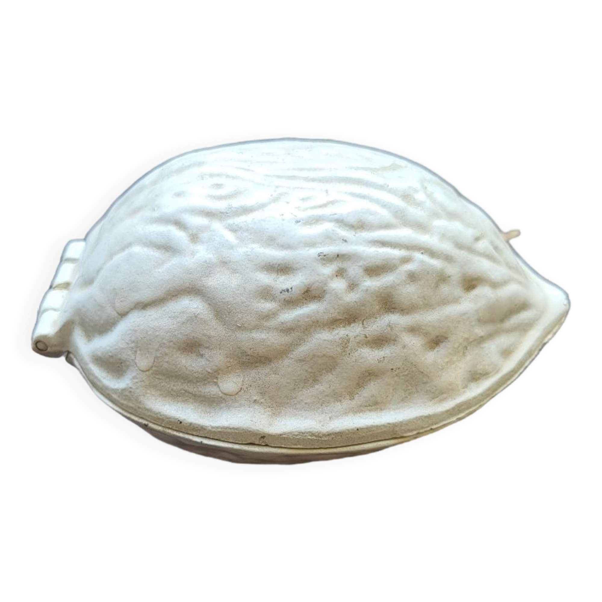 Vintage cast iron nut crate