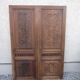 Pair of old carved wooden doors
