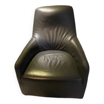 Fauteuil cuir Minotti