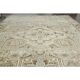 1970s Vintage Persian Handmade Wool Cotton Orange Area Rug 252x311