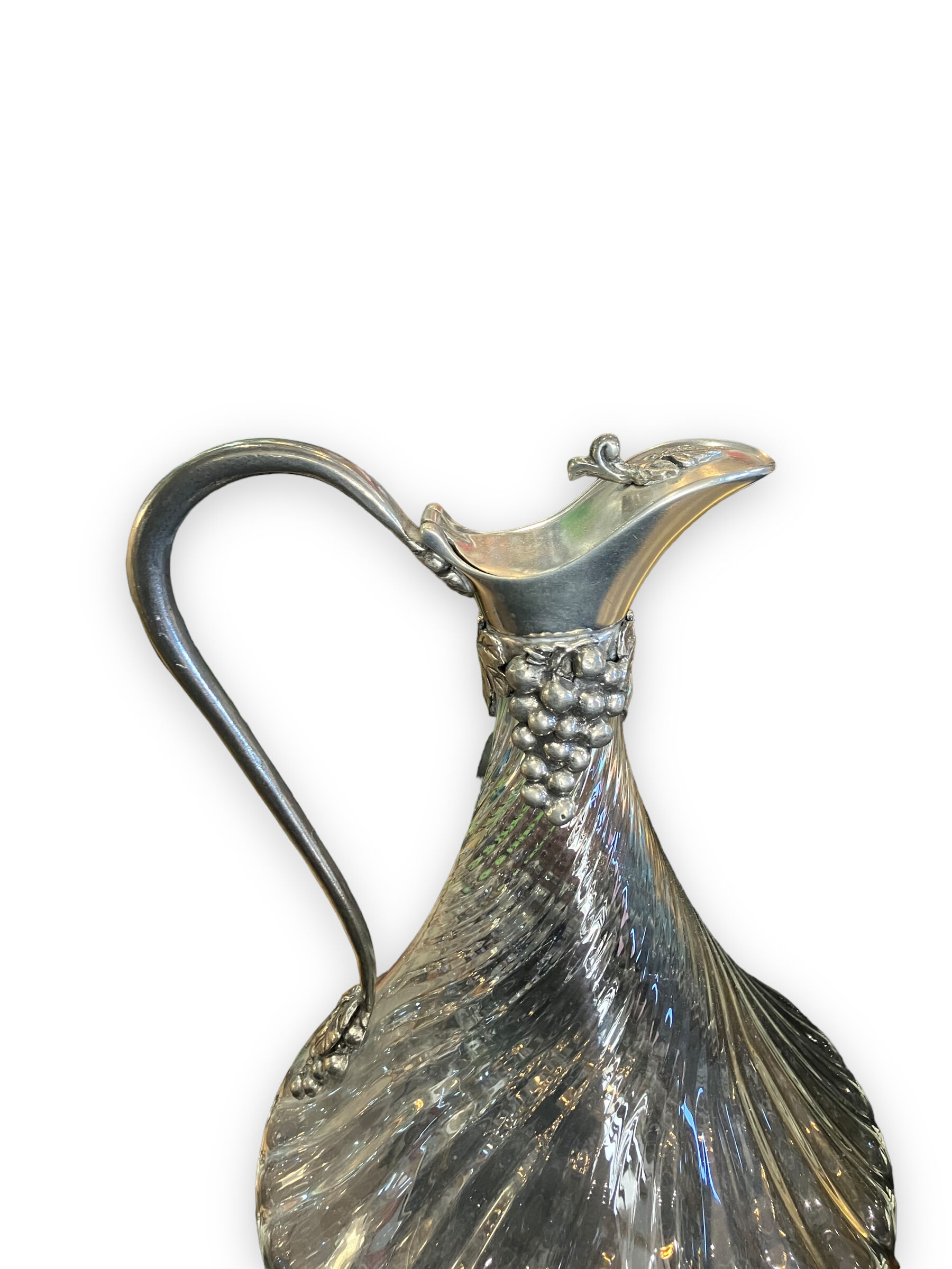 Ewer by jean guardère pampre de la vigne et raisin